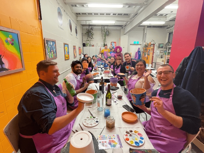 Paint and Sip Birthday Party Summer 