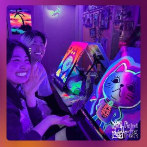 Join a wine and paint night in Melbourne